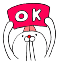 Snaggletooth rabbit sticker #5975342