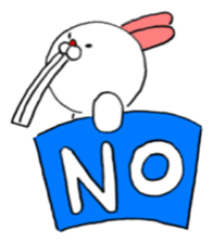 Snaggletooth rabbit sticker #5975343