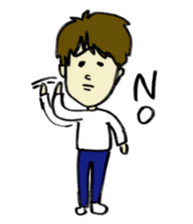 Sticker of the fluffy person sticker #5975631