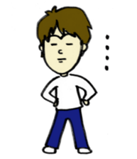 Sticker of the fluffy person sticker #5975632