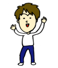 Sticker of the fluffy person sticker #5975638