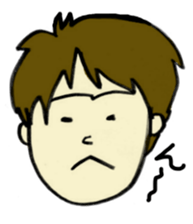 Sticker of the fluffy person sticker #5975639