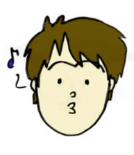 Sticker of the fluffy person sticker #5975656