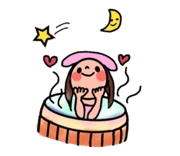 A girl, a puppy, and a kitty sticker #5976121