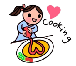 A girl, a puppy, and a kitty sticker #5976124