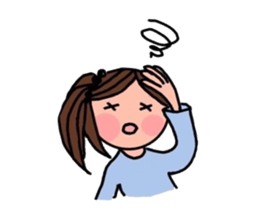 A girl, a puppy, and a kitty sticker #5976134