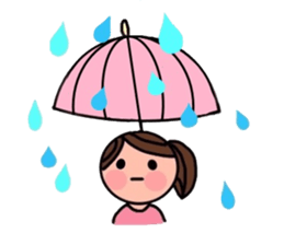 A girl, a puppy, and a kitty sticker #5976138