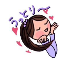 A girl, a puppy, and a kitty sticker #5976145