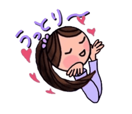 A girl, a puppy, and a kitty sticker #5976145