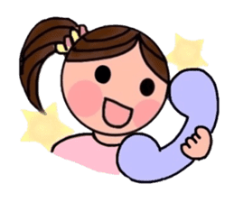 A girl, a puppy, and a kitty sticker #5976158