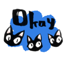 Black Cat "Sora" sticker #5976201