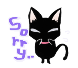 Black Cat "Sora" sticker #5976206