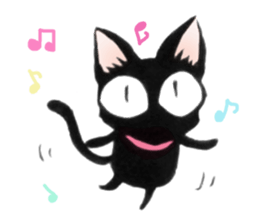 Black Cat "Sora" sticker #5976207