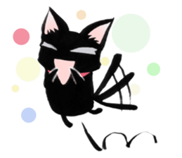 Black Cat "Sora" sticker #5976208