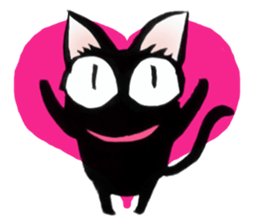 Black Cat "Sora" sticker #5976209