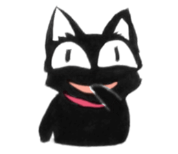 Black Cat "Sora" sticker #5976211