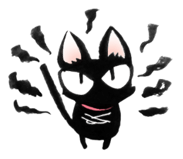 Black Cat "Sora" sticker #5976212