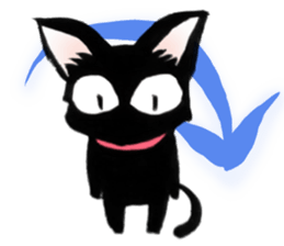 Black Cat "Sora" sticker #5976213