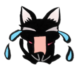Black Cat "Sora" sticker #5976215