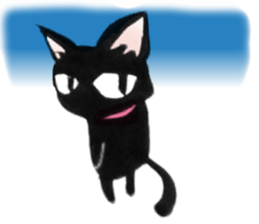 Black Cat "Sora" sticker #5976216