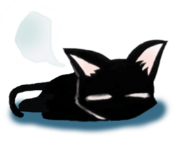 Black Cat "Sora" sticker #5976218