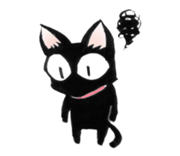 Black Cat "Sora" sticker #5976219