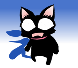 Black Cat "Sora" sticker #5976222