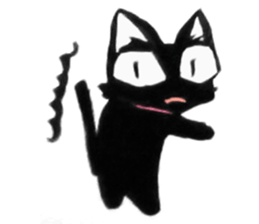Black Cat "Sora" sticker #5976223