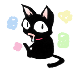 Black Cat "Sora" sticker #5976228