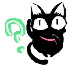 Black Cat "Sora" sticker #5976229
