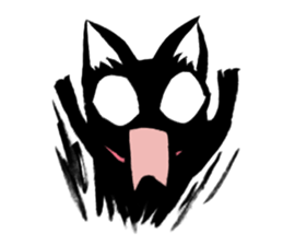 Black Cat "Sora" sticker #5976234