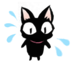 Black Cat "Sora" sticker #5976235