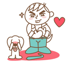 Family & Dog - Adult TOTTO Ver. sticker #5976548