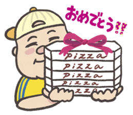 Droll fat man sticker #5976832