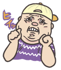 Droll fat man sticker #5976838