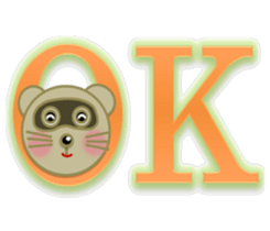 "Ponchan" of raccoon sticker #5976853