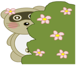 "Ponchan" of raccoon sticker #5976865