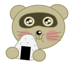 "Ponchan" of raccoon sticker #5976877