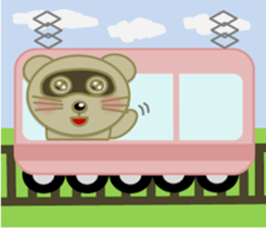 "Ponchan" of raccoon sticker #5976878