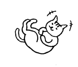 Cat passing cares sticker #5977202