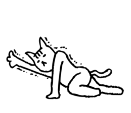 Cat passing cares sticker #5977210