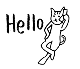 Cat passing cares sticker #5977212