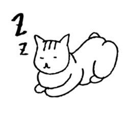 Cat passing cares sticker #5977227