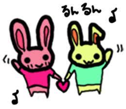 Screamer-chan and cheerer-upper-chan sticker #5978400