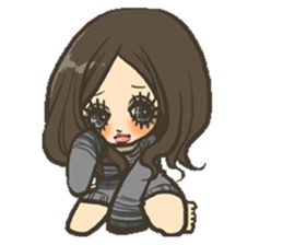 Cute girls stickers 2 sticker #5978681