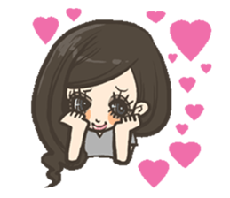 Cute girls stickers 2 sticker #5978684