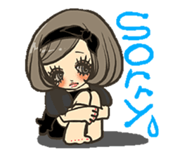 Cute girls stickers 2 sticker #5978692