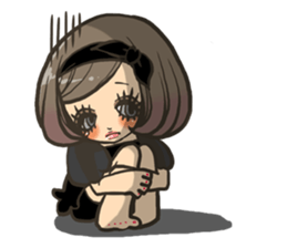 Cute girls stickers 2 sticker #5978704