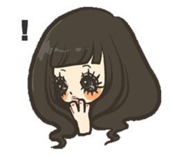 Cute girls stickers 2 sticker #5978716