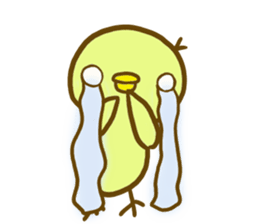 edamame' color little bird sticker #5979489